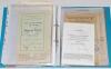 &lsquo;Ancient and Modern&rsquo; scorecards 1938 onwards. Blue file comprising a collection of Test, tour and County scorecards, including a good selection of modern scorecards with handwritten scores, the majority featuring Worcestershire matches for the period 1991 - 3