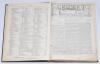 &lsquo;Cricket: A Weekly Record of the Game&rsquo;. Volume II. Numbers 22-49 (16th February to 27th December 1883). Complete with title-page and contents page to front. Illustrated. Original publishers cloth with titles in gilt. Some wear to spine and boards. First f - 2