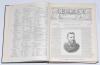 &lsquo;Cricket: A Weekly Record of the Game&rsquo;. Volume III. Numbers 50-79 (31st January to 25th December 1884). Complete with title-page and contents page to front, and five supplement score sheets. Illustrated. Original publishers cloth with titles in gilt. Mino - 2