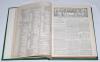 &lsquo;Cricket: A Weekly Record of the Game&rsquo;. Volume XII. Numbers 320-349 (26th January to 28th December 1893). Complete with title page and contents page to front. Illustrated. Rebound in modern green cloth with title in gilt to spine. Red speckled page edges. - 2