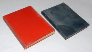 &lsquo;Cricket: A Weekly Record of the Game&rsquo;. Volumes XXVI nos. 740-769 (31st January to 19th December 1907) & XXVII nos. 770-799 (30th January to 24th December 1908). Illustrated. Both with title and contents pages to front. Vol. XXVI bound in red cloth, gilt 