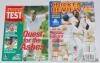 England v Australia. Official Ansett Australia Test programme for the 1998-99 series in Australia, signed to the team pages by nine of the Australian players and seventeen of the England party. Signatures include Elliott, Warne, Fleming, Healy, Langer, Le - 4