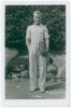 Constantine &lsquo;Gene&rsquo; Mako. Original mono real photograph postcard of Mako, standing full length, wearing tennis attire and holding two rackets to his side. Players name printed to lower border. Card no. T13 in a series issued by Edwin Trim & Co. of Wimbledo