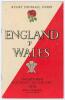 England v. Wales. Twickenham 17th January 1976. Official match programme signed to the player pen pictures by nine members of the Welsh team, and to the centre team pages by eight Wales and England players. Welsh signatures include J.P.R. Williams, Ray Gr - 4