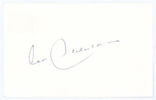 Franz Beckenbauer. Bayern Munich & West Germany. Signature of Beckenbauer on plain white postcard. Very good condition.