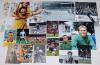 Football autographs 1950s-2000s. Four black files comprising well over 450 signatures of England Football League players and some non-League and European clubs. Signatures are to laid down magazine pages, cuttings, white cards, trade cards, pages, program - 6