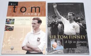 ‘Sir Tom Finney. A Pictorial Tribute’. PNE Publication 1998. Signed to title page by Finney and to inner pages by other pages including Peter Thompson, players from the 1959/60 season, Tommy Thompson, Frank O’Farrell, Dunn, Else, Walton, Smith O’Neill, Ma