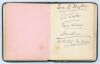 Australian tour of England 1905. Small black autograph book containing the ink signatures of the 1905 Australian tourists and many prominent Test and county players from the period. - 11