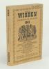 Wisden Cricketers’ Almanack 1942. 79th edition. Original limp cloth covers. Only 4100 paper copies printed in this war year. Ink signature to top edge of the front wrapper, slight discolouration to covers and spine otherwise in good/very good condition. R