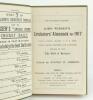 Wisden Cricketers’ Almanack 1917. 54th edition. Bound in green boards, lacking original paper wrappers, with gilt titles to spine, red speckled pages edges. Good/very good condition. Rare war-time edition