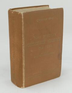 Wisden Cricketers’ Almanack 1934. 71st edition. Original hardback. Wear and slight staining to boards and spine, dulling to gilt titles on front board and spine, some heavier wear to board extremities, repair to front internal hinge, wear to rear, small p