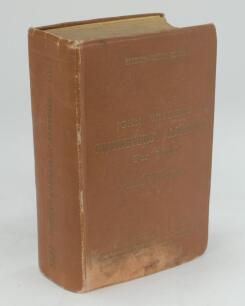 Wisden Cricketers’ Almanack 1937. 74th edition. Original hardback. Signs of old damp staining to lower part of front and rear board, wear to boards and dulled gilt titles to both front board and spine, wear to board extremities, internally good