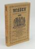 Wisden Cricketers’ Almanack 1942. 79th edition. Original limp cloth covers. Only 4100 paper copies printed in this war year. Minor foxing to spine paper, slight bump to top right hand corners, slight discolouration to covers and spine otherwise in good/ve