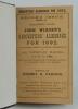 Wisden Cricketers’ Almanack 1892. 29th edition, Second Issue. Bound in dark brown boards, with original paper wrappers, with title and date in gilt to spine, beautifully marbled page block edge. Trimming a little tight to the rear wrapper by the binder ca