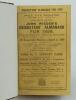 Wisden Cricketers’ Almanack 1929. 66th edition. Bound in dark brown boards, with original paper wrappers, title and date in gilt to spine, beautifully marbled page block edge. Very minor soiling to front wrapper, heavier soiling to rear wrapper with small