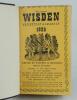 Wisden Cricketers’ Almanack 1938, 1939 and 1940. 75th, 76th & 77th editions. All three bound in dark brown boards, with original limp cloth covers, title and date in gilt to spine, beautifully marbled page block edge. Trimming a little tight to borders of - 2