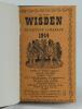 Wisden Cricketers’ Almanack 1944. 81st edition. Only 5600 paper copies printed in this war year. Bound in dark brown boards, with original paper wrappers, title and date in gilt to spine, beautifully marbled page block edge. Very good condition. Rare war