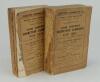 Wisden Cricketers’ Almanack 1901 and 1903. 38th & 40th editions. Original paper wrappers. Some breaking to page block of both editions, The 1901 with detached rear wrapper, some loss to edges and to corners, almost total loss to spine paper otherwise in g