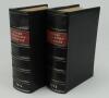 Wisden Cricketers&rsquo; Almanack 1923 and 1924. 60th & 61st editions. Both editions handsomely bound in full black leather, lacking original paper wrappers, raised bands and title and date in gilt to spine. Good/very good condition. Handwritten name of ownersh