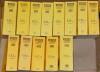 Wisden Cricketers&rsquo; Almanack 1951, 1953, 1962, 1963, 1966 (2), 1967, 1969, 1970, 1971 (2), 1974, 1978, 1979,1980, 1981 (2), 1983, 1984 (2), 1985, 1986 (3), 1987, 1989, 1995, 1996, 1999, 2000, 2004 and 2005. Original limp cloth covers. Slight bowing to a le - 2