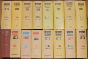 Wisden Cricketers’ Almanack 1964, 1972, 1973, 1975, 1976 (2), 1977, 1978, 1979, 1980 (2), 1981, 1982, 1984, 1985, 1987, 1988, 1990, 1991 to 1994, 1998 to 2001, 2003, 2005 (2), 2006 (2), 2007 (2), 2008, 2011, Original hardback editions with dustwrapper wh