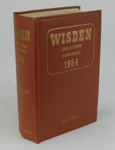 Wisden Cricketers’ Almanack 1964. Original hardback. Good/very good condition