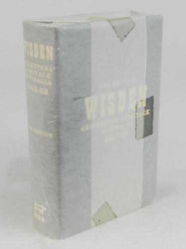 Wisden Cricketers&rsquo; Almanack Australia 2002-03. 5th Edition. Melbourne 2002. Leather bound limited edition no 33 of only 100 copies. Unopened and still with protective paper sleeve as issued. Excellent condition