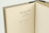 &lsquo;Long Innings- The Autobiography&rsquo;. Sir Pelham Warner. London 1951. Quarter leather. Gilt to top edges, other pages uncut. Limited edition of 260, this being number 22. Signed in ink by Warner. Name of ownership and date &lsquo;1961&rsquo; handwritten to the inside of - 2