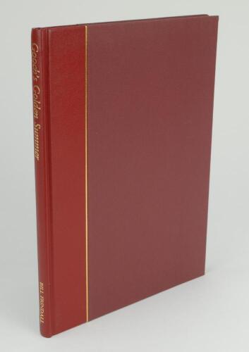 Gooch&rsquo;s Golden Summer&rsquo;. Bill Frindall. Boundary Books, Holmes Chapel 1991. Quarter leather. Limited edition 23/333 copies published. Signed by Gooch, Frindall and Trevor Bailey who wrote the appreciation. VG