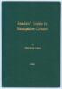 &lsquo;Readers&rsquo; Guide to Hampshire Cricket&rsquo;. Desmond Eagar. Privately published 1964. Green boards with gilt title to front. 12pp. Limited edition of only twenty five copies, this being number 25. Signed to the title page by Eagar. Sale plate for H.A. Cohen to - 2
