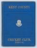 Kent County Cricket Club Annual 1880-1881. Hardback &lsquo;blue book&rsquo;. Original decorative boards. Gilt titles and to all page edges with silver gilt Kent emblem to centre. Printed by C.E. Davey, &lsquo;Kent Herald&rsquo; Office 1881. Some breaking to internal hinges, sli