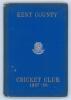 Kent County Cricket Club Annual 1887-1888. Hardback &lsquo;blue book&rsquo;. Original decorative boards. Gilt titles with silver gilt Kent emblem to centre. Printed by J. Burgiss-Brown, Maidstone 1888. Minor wear and slight darkening to board extremities, slight fadi