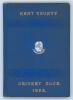 Kent County Cricket Club Annual 1893. Hardback &lsquo;blue book&rsquo;. Original decorative boards. Gilt titles and to all page edges with silver gilt Kent emblem to centre. Printed by J. Burgiss-Brown, Maidstone 1893. Minor age toning to boards and spine otherwise i