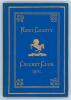 Kent County Cricket Club Annual 1901. Hardback ‘blue book’. Original decorative boards. Gilt titles and to all page edges with gilt Kent emblem to centre. Printed by Cross & Jackman, ‘The Canterbury Press’ 1901. Minor age toning to front board, some stain