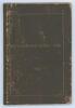 Surrey C.C.C. Handbook 1886. 3rd edition. Original brown boards with gilt titles to front board. Wear and marks to front and rear board with slight loss to corners, replacement spine with neat tape repairs to internal hinges at front and rear, some wear t