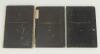 Surrey C.C.C. Handbook 1890, 1891 and 1892. Original brown boards with gilt titles to front board, some wear to gilt titles. The 1890 edition with both boards detached, wear and marks to front and rear board with slight loss to corners, the rear boards wi