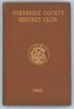 Yorkshire C.C.C. annual 1899. 7th year of issue. 165pp plus ‘Notes’ pages as issued. Edited by J.B. Wostinholm and H.H. Stones. J. Robertshaw, Sheffield, printer. Original brown boards with titles in gilt to front board and spine and gilt ‘Y.C.C.C.’ emble