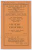 Arthur Staples Benefit 1937. Rarely seen official souvenir programme for ‘Notts County v Sutton and District’, Sutton-in Ashfield, dated 23rd June 1937. The programme with editorial comment on Staples career, testimonials by Larwood, Heane, Quaife, Hammon