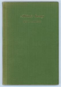 ‘Alletson’s Innings’. John Arlott. First edition London 1957. Original green cloth, limited edition number 26 of 200 produced, signed by Arlott. Minor light fading to boards otherwise in good/ very good condition. Sold with a letter from John Arlott, date