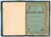 ‘The Norfolk Cricket Annual. Season 1890’. Second year of publication. Edited by F.W. Watson. Published by Jarrold & Sons, London and Norwich. Handsomely bound in dark green half leather and cloth, raised bands, gilt title and bat and ball emblem to spine