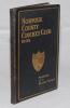 ‘Norfolk County Cricket Club. Season 1905. Souvenir of a Record Season’. Published by Jarrold & Sons, Norwich. Original dark blue full leather with gilt title and County emblem to front cover, gilt to page edges, marbled endpapers. Comprises records of al - 2