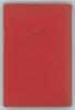 &lsquo;Scottish Cricketers&rsquo; Annual and Guide containing an authentic record....&rsquo;. No. XIII. Season 1883-84. Edited by Percival King, Edinburgh. Original red card wrappers, titles in gilt to front board. Minor fading to spine paper otherwise in good/very good co - 2