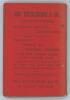 ‘Scottish Cricketers’ Annual and Guide containing an authentic record....’. No. XIV. Season 1884-85. Edited by Percival King, Edinburgh. Original red card wrappers, titles in gilt to front board. Minor fading to spine paper, mionor wear and age toning to - 2