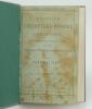 ‘Scottish Cricketers’ Annual and Guide containing an authentic record....’. No. XVII. Season 1887-88. Edited by Percival King, Edinburgh. Bound in grey boards with original wrappers, titles in silver to spine. Wear, soiling and staining to front wrapper, 