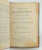 ‘Scottish Cricketers’ Annual and Guide containing an authentic record....’. No. XVI. Season 1886-87. Edited by Percival King, Edinburgh. Bound in half leather/mottled boards lacking original wrappers, titles in gilt to spine. Wear to first few pages and s