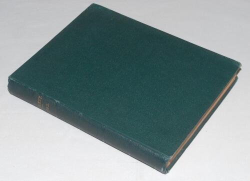 ‘Cricket: A Weekly Record of the Game’. Volume XI nos. 290-319 (28th January to 29th December 1892). Bound in earlier green cloth with gilt title to spine, red speckled page edges. Illustrated. Complete with title and contents pages bound in to front, als