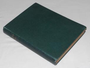 ‘Cricket: A Weekly Record of the Game’. Volume XIV nos. 380-409 (31st January to 26th December 1895). Bound in earlier green cloth, gilt title to spine, red speckled page edges. Illustrated. Complete with title and contents pages bound in to front, the sc