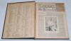 ‘Cricket: A Weekly Record of the Game’. Volumes XIX nos. 530-559 (25th January to 20th December 1900) and XX nos. 560-589 (31st January to 19th December 1901). Both volumes similarly bound in earlier dark green/ black cloth, titles and ownership initials - 5