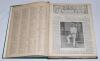 ‘Cricket: A Weekly Record of the Game’. Volumes XXVI nos. 740-769 (31st January to 19th December 1907) and XXVII nos. 770-799 (30th January to 24th December 1908). Illustrated. Both volumes bound in later green cloth, gilt title to spines, complete with t - 2