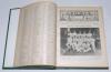 ‘Cricket: A Weekly Record of the Game’. Volume XXIX. Numbers 830-859. 27th January to 22nd December 1910. Illustrated. Bound in later green cloth, gilt title to spine. Complete with title and contents pages bound in at front, lacking poster supplement for - 2